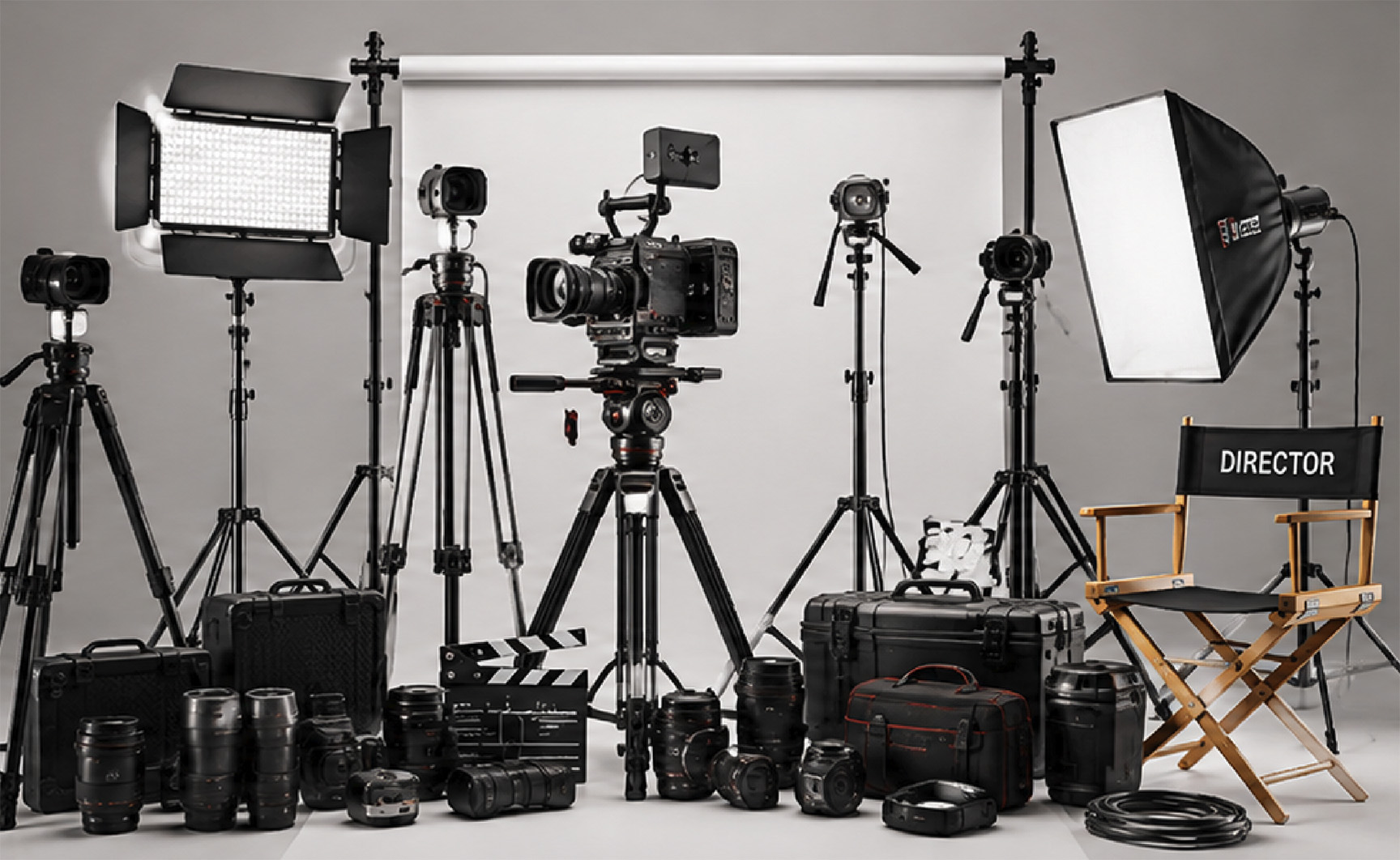 Professional film and photography equipment
